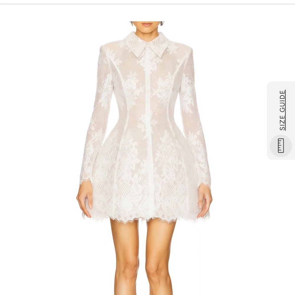 Chic White Lace Mini Dress